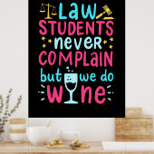Wettelijke studenten klagen nooit poster (Keuken)