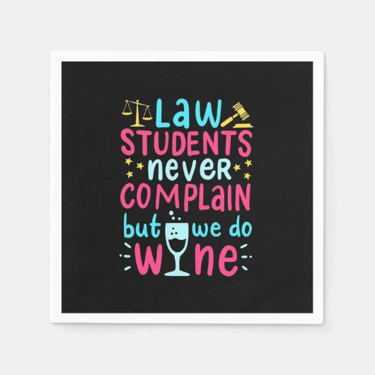 Wettelijke studenten klagen nooit servet (Voorkant)