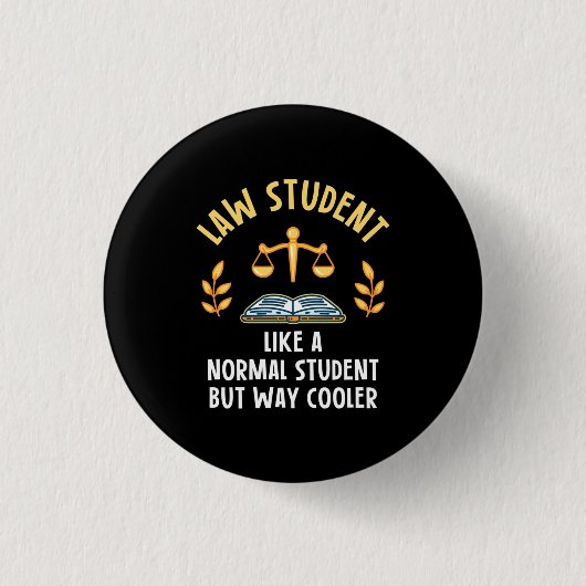 Wettelijke studenten zijn koeler ronde button 3,2 cm (Voorkant)