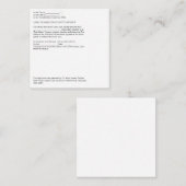 Wettelijke Verklaring van Identificatie Affidavit Informatiekaartje (Voorkant / Achterkant)