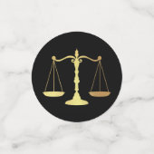 Wettelijke wetenschappen Schooldiploma Zwarte Goud Confetti (Kleine voorkant)