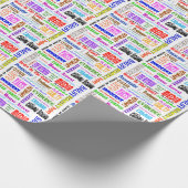 Wettelijke woorden Verpakkingspapier Cadeaupapier (Hoek)