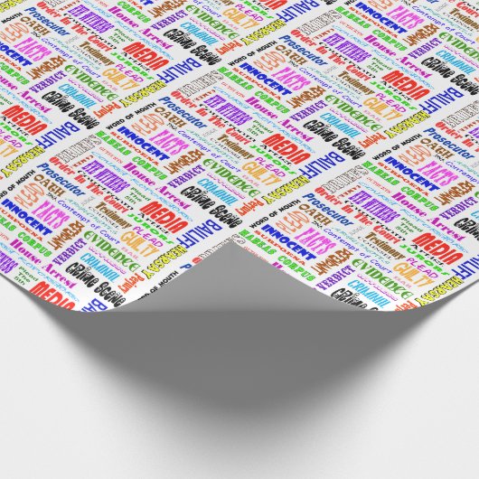 Wettelijke woorden Verpakkingspapier Cadeaupapier (Hoek)