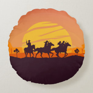 Wettelijke zonsondergang rond kussen