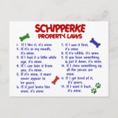 Wetten 2 van het Bezit SCHIPPERKE Briefkaart (Voorkant)