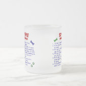 Wetten 2 van het Bezit SCHIPPERKE Matglas Koffiemok (Center)