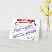 Wetten 2 van het Bezit van de FOX-TERRIER van de Kaart (Gele Bloem)