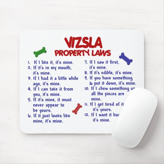 Wetten 2 van het Bezit VIZSLA Muismat (Met muis)