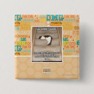 Wetten van de Keukenbetrouwbaarheid Vierkante Button 5,1 Cm
