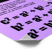 Wetten van Sines en Cosines Poster (Hoek)