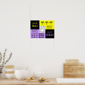 Wetten van Sines en Cosines Poster (Keuken)