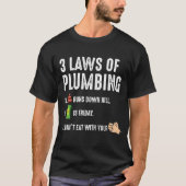Wetten van stekelkopgift voor Plumber Journeyman T-shirt (Voorkant)