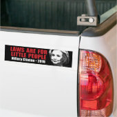 Wetten voor kleine mensen - Anti-Hillary Clinton 2 Bumpersticker (Op Truck)