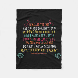 Wetten zijn bedreigingen van de dominante sociale  fleece deken