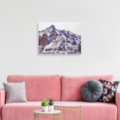 Wetterhorn-gebergte (winterlandschap) canvas afdruk (Insitu (Woonkamer))