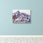 Wetterhorn-gebergte (winterlandschap) canvas afdruk (Insitu (Houten vloer))