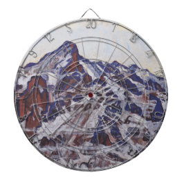 Wetterhorn-gebergte (winterlandschap) dartbord