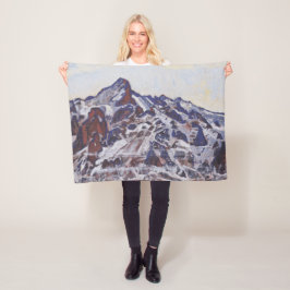 Wetterhorn-gebergte (winterlandschap) fleece deken