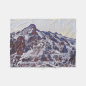 Wetterhorn-gebergte (winterlandschap) fleece deken (Voorkant (Horizontaal))