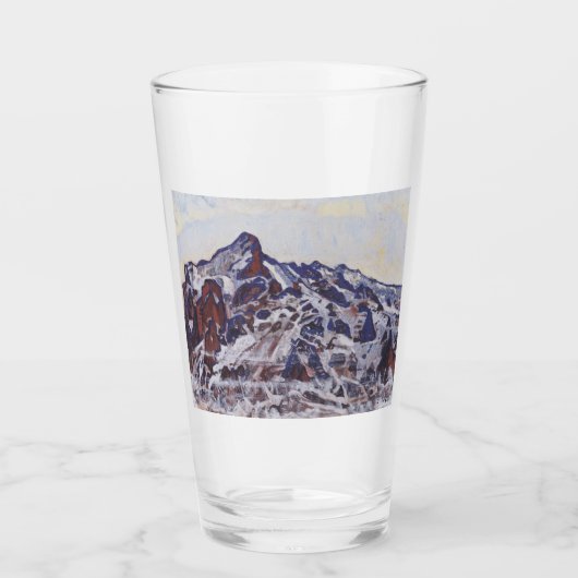 Wetterhorn-gebergte (winterlandschap) glas (Voorkant)