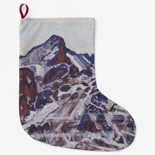 Wetterhorn-gebergte (winterlandschap) grote kerstsok (Voorkant)