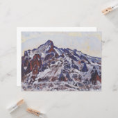 Wetterhorn-gebergte (winterlandschap) kaart (Voorkant / Achterkant in situ)