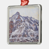 Wetterhorn-gebergte (winterlandschap) metalen ornament (Links)