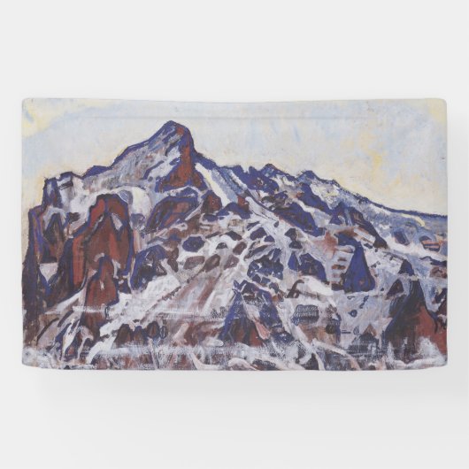 Wetterhorn-gebergte (winterlandschap) spandoek (Horizontaal)