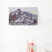 Wetterhorn-gebergte (winterlandschap) spandoek (Insitu)