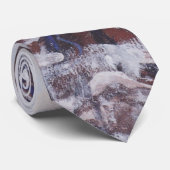 Wetterhorn-gebergte (winterlandschap) stropdas (Opgerold)