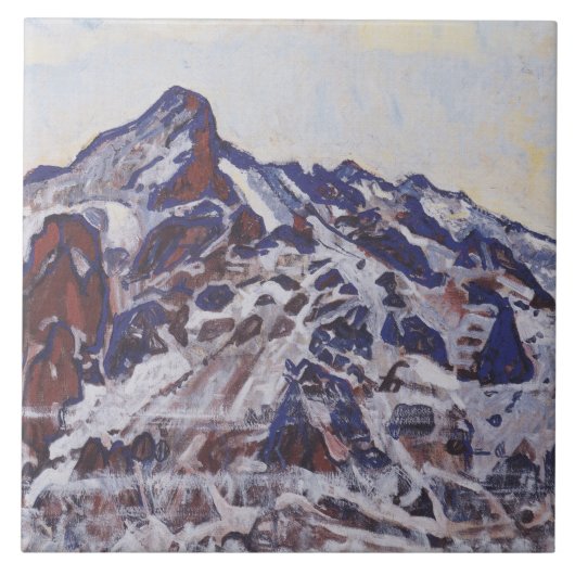 Wetterhorn-gebergte (winterlandschap) tegeltje (Voorkant)