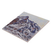 Wetterhorn-gebergte (winterlandschap) tegeltje (Zijkant)