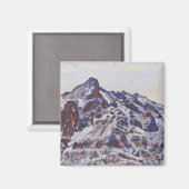 Wetterhorn Mountain (Besneeuwd winterlandschap) Magneet (Voorkant / Achterkant)