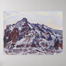Wetterhorn Mountain (Besneeuwd winterlandschap)