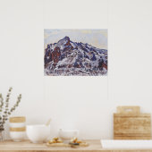 Wetterhorn Mountain (Besneeuwd winterlandschap) Poster (Keuken)