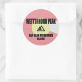 Wetterhorn Peak Ronde Sticker (Tas)