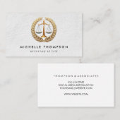 wettig zegel | Justitie Visitekaartje (Voorkant / Achterkant)