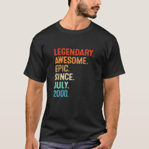  wettige Geweldige epic sinds juli 2000 21ste okt T-shirt