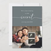 We've Been Keeping a Secret Baby Announcement Card Kaart (Voorkant)