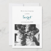We've Been Keeping a Secret Photo Baby Card Kaart (Voorkant)