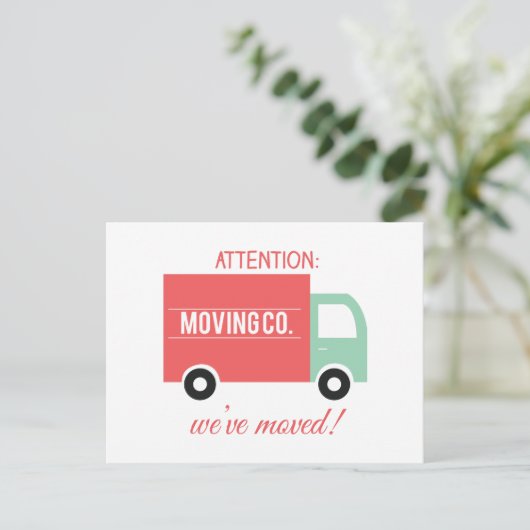 Weve bewoog! aankondigingskaart (Staand voorkant)