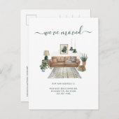 We've Moved Address Notice Chic Moving Aankondigingskaart (Voorkant / Achterkant)