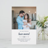 Weve Moved Address Photo Moving Announcement Briefpapier (Staand voorkant)
