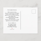 We've Moved Black Silhouette Golf Cart Aankondigingskaart (Achterkant)