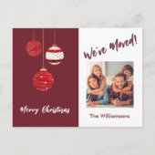 We've Moved Budget Photo Ornaments  Aankondigingskaart (Voorkant)