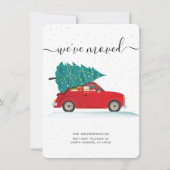 We've Moved Christmas Moving Feestdagenkaart (Voorkant)