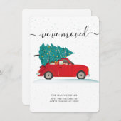 We've Moved Christmas Moving Feestdagenkaart (Voorkant / Achterkant)