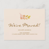 We've Moved Fall Leaves Moving Aankondigingskaart (Voorkant)