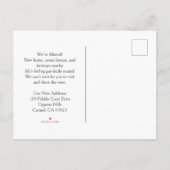 We've Moved Golf Cart By the Ocean New Address Aankondigingskaart (Achterkant)