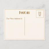 We've Moved - koffers met sterren Aankondigingskaart (Achterkant)